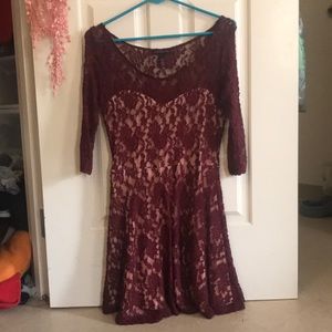 Maroon Dress